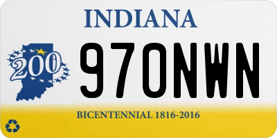 IN license plate 970NWN