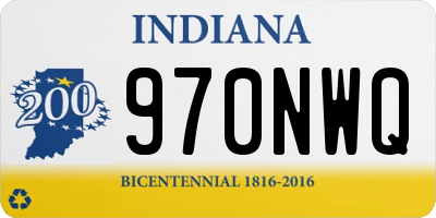 IN license plate 970NWQ