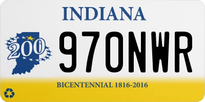 IN license plate 970NWR