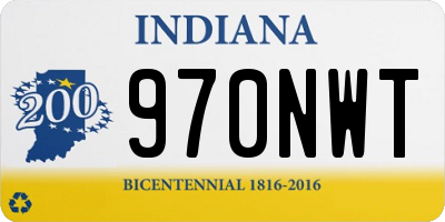 IN license plate 970NWT