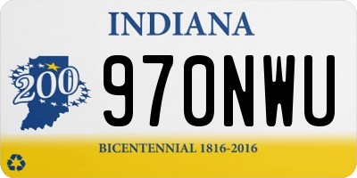 IN license plate 970NWU