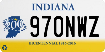 IN license plate 970NWZ