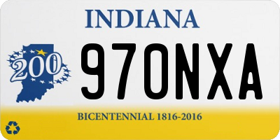 IN license plate 970NXA
