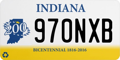 IN license plate 970NXB