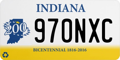 IN license plate 970NXC