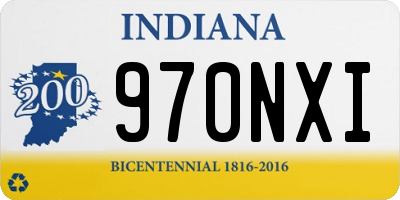 IN license plate 970NXI