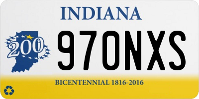 IN license plate 970NXS