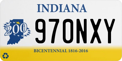 IN license plate 970NXY