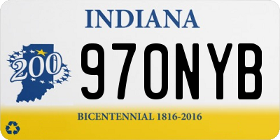 IN license plate 970NYB