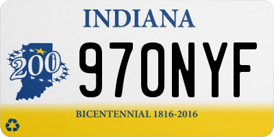 IN license plate 970NYF