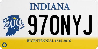 IN license plate 970NYJ