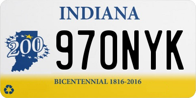 IN license plate 970NYK