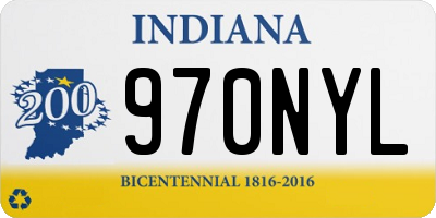 IN license plate 970NYL