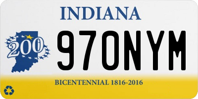 IN license plate 970NYM