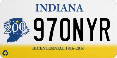 IN license plate 970NYR