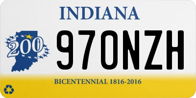 IN license plate 970NZH