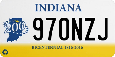 IN license plate 970NZJ