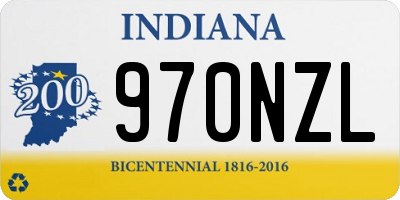 IN license plate 970NZL