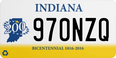 IN license plate 970NZQ