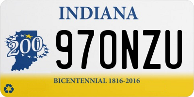 IN license plate 970NZU