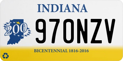 IN license plate 970NZV