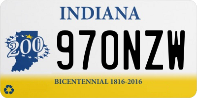 IN license plate 970NZW