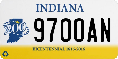 IN license plate 970OAN