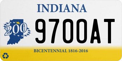 IN license plate 970OAT