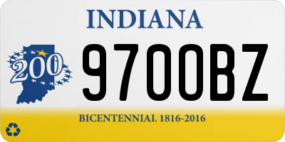 IN license plate 970OBZ