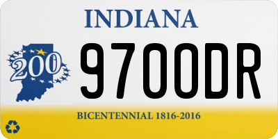 IN license plate 970ODR