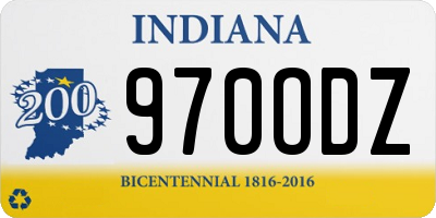 IN license plate 970ODZ