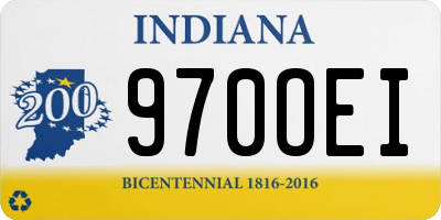 IN license plate 970OEI