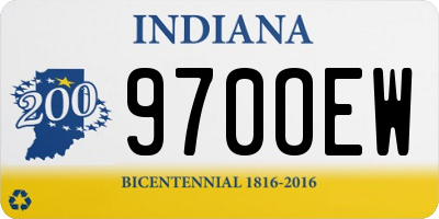 IN license plate 970OEW