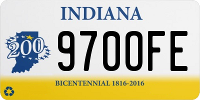 IN license plate 970OFE