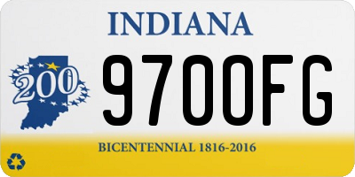 IN license plate 970OFG