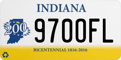 IN license plate 970OFL