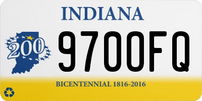 IN license plate 970OFQ