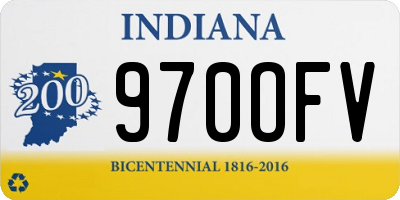 IN license plate 970OFV