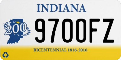 IN license plate 970OFZ