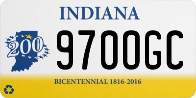 IN license plate 970OGC