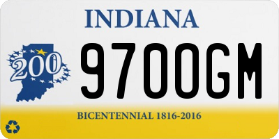 IN license plate 970OGM