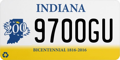 IN license plate 970OGU