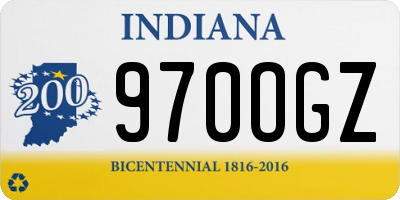 IN license plate 970OGZ