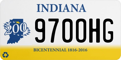 IN license plate 970OHG