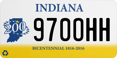 IN license plate 970OHH