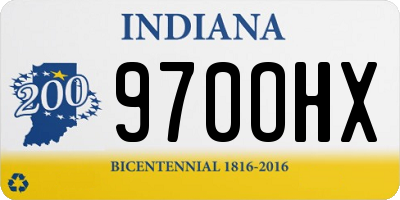 IN license plate 970OHX