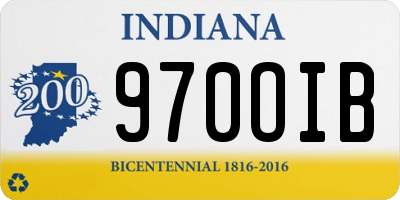 IN license plate 970OIB