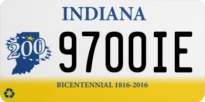 IN license plate 970OIE