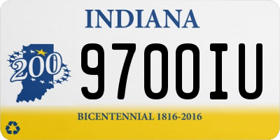 IN license plate 970OIU