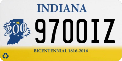 IN license plate 970OIZ